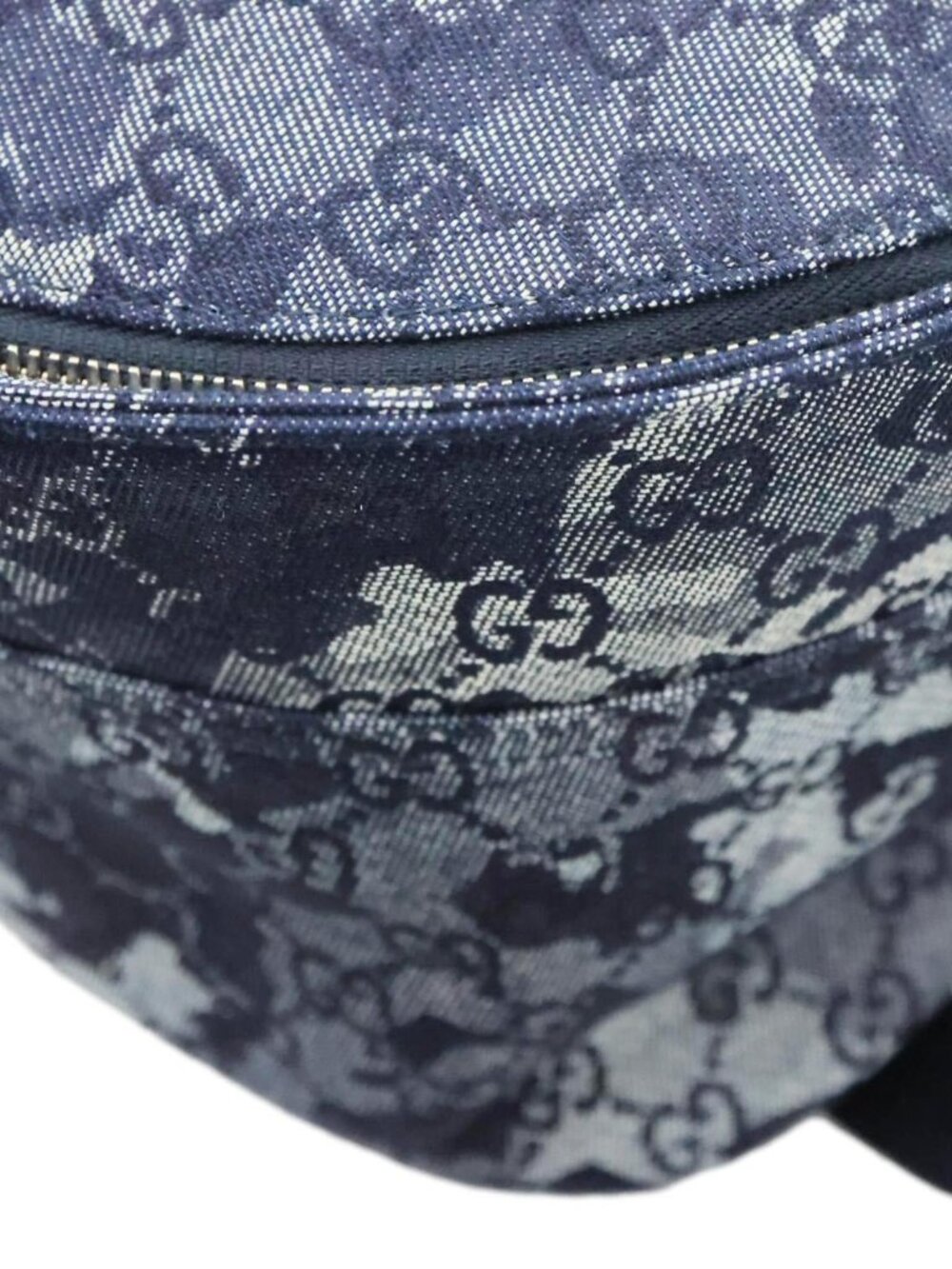 Gucci GG Denim Backpack Navy Blue 849008 - Picture 9 of 13